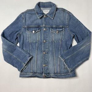 FRAME Le Vintage Jean Jacket In Canyon Cove Denim Womens XS